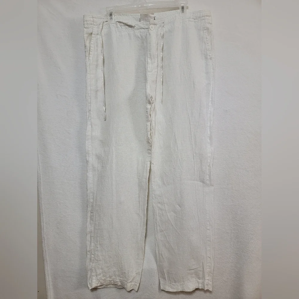 Men's‎ See Imperial Linen Pants, White, Size 46 EUC